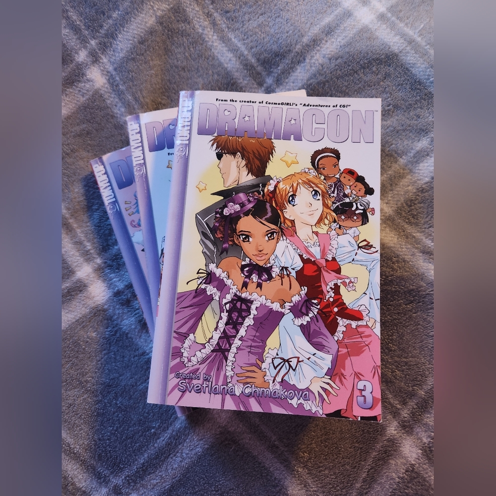 'Drama Con' Manga Book Volumes 1-3.